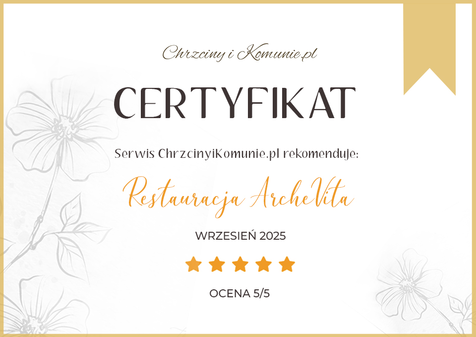 Logo Certyfikat Restauracja ArcheVita